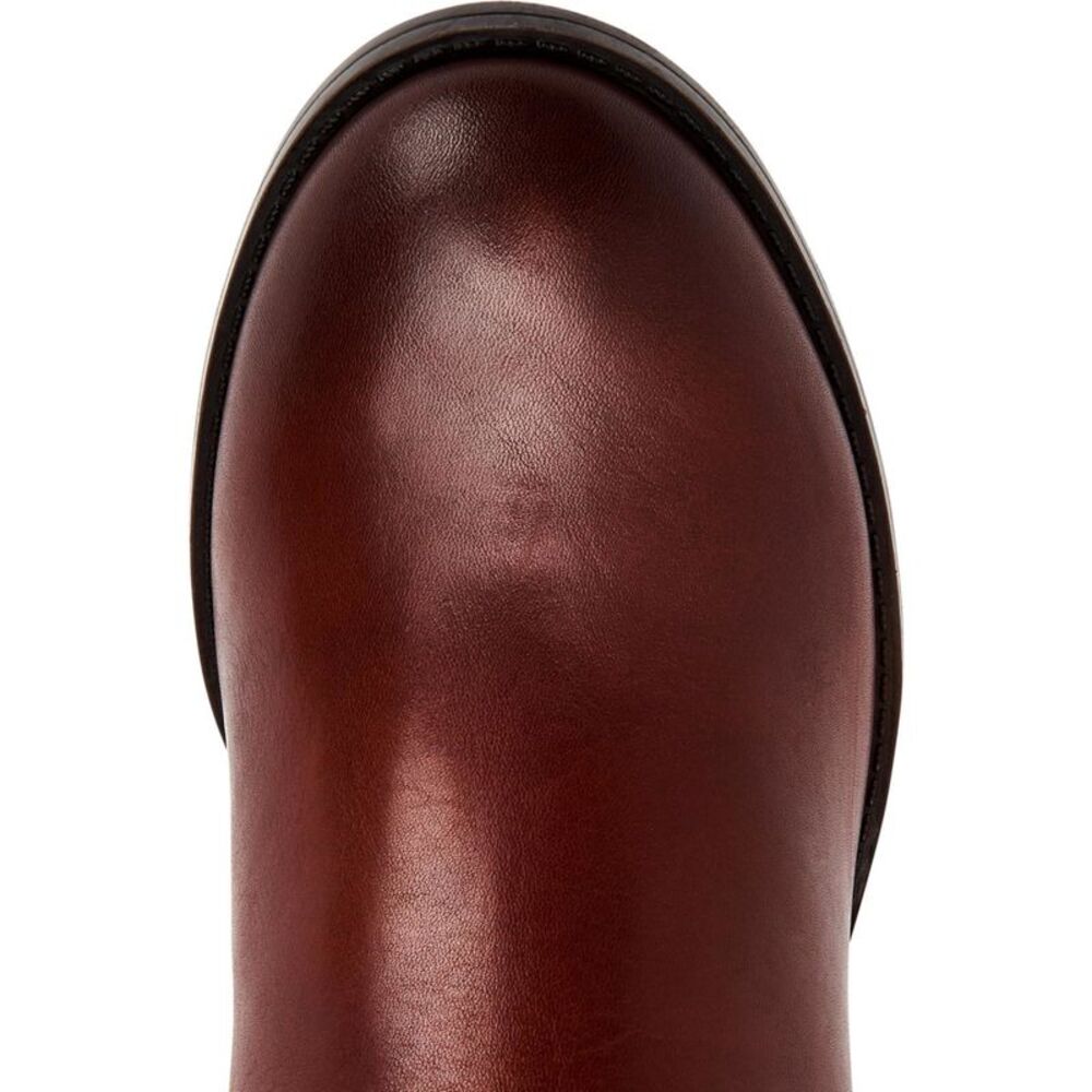 ALFANI Womens Brown Trim Bexleyy Round Toe Block Heel Leather Riding Boot 6 M WC - Picture 4 of 4